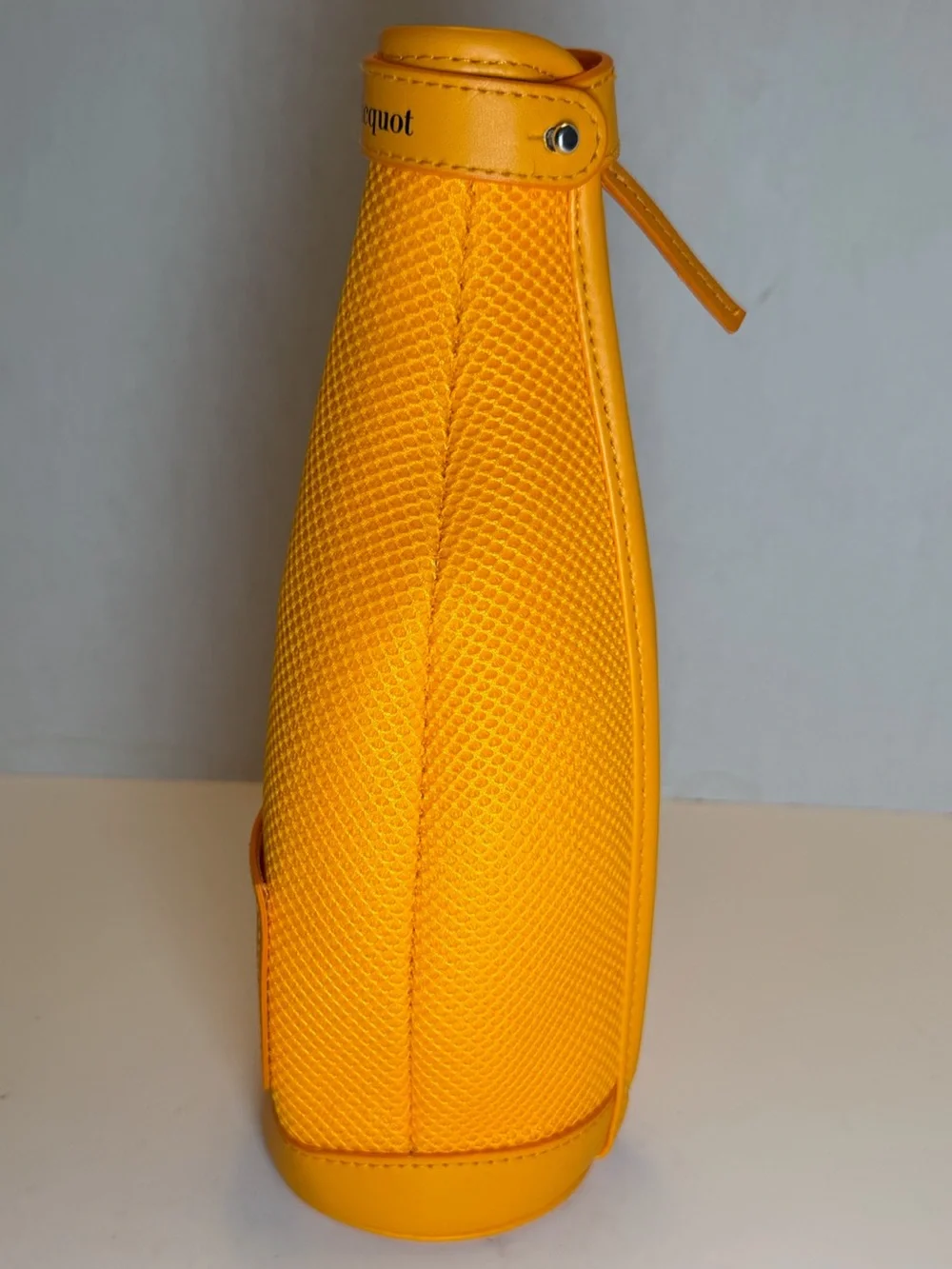 Veuve Clicquot Orange Champagne Bottle Ice Jacket Zippered Sleeve with Handle